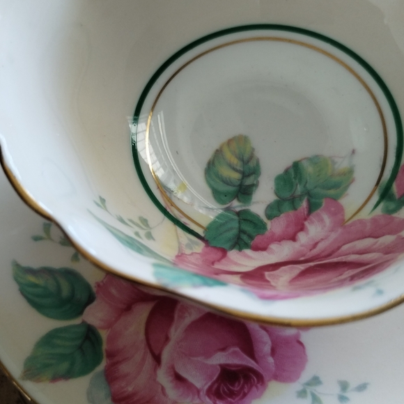 Vintage Paragon Double Warrant Pink Cabbage Rose Teacup And Saucer - Picture 15 of 15